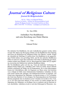 Journal of Religious Culture - Goethe University Frankfurt