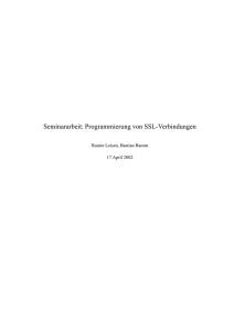 Seminararbeit: Programmierung von SSL