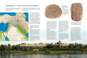 Mesopotamien – Land der Ideen und Erfindungen