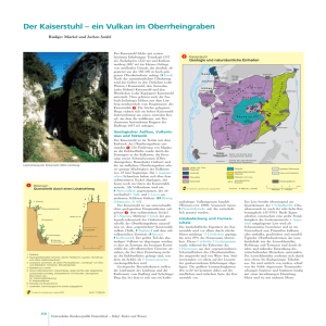Der Kaiserstuhl – ein Vulkan im Oberrheingraben