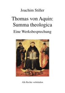 Thomas von Aquin: Summa theologica