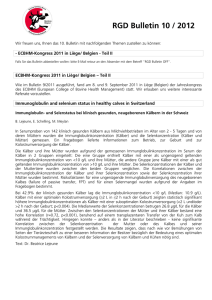 RGD Bulletin 10 / 2012 - Rindergesundheitsdienst