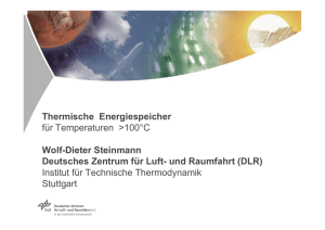 Thermische Energiespeicher für Temperaturen über 100°C