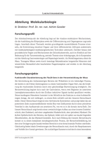 Forschungsbericht - Medizinische Hochschule Hannover