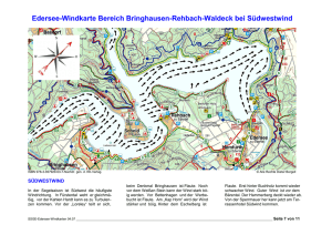 Edersee-Windkarte Bereich Bringhausen-Rehbach-Waldeck