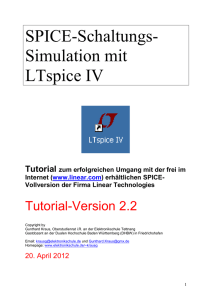 SPICE-Schaltungs- Simulation mit LTspice IV