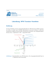 Laborübung, NPN-Transistor Kennlinien