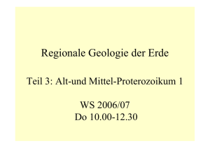 Regionale Geologie der Erde