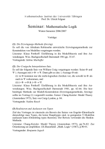 Seminar: Mathematische Logik