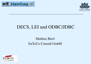DECS, LEI und ODBC/JDBC