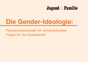 Die Gender-Ideologie:Pseudowissenschaft mit
