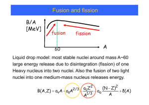 Fusion and fission