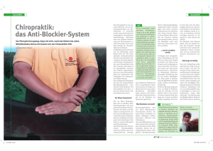 Chiropraktik: das Anti-Blockier-System