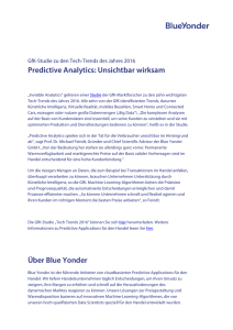 Predictive Analytics: Unsichtbar wirksam Über Blue Yonder
