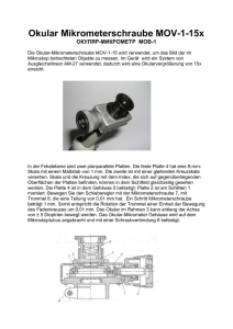 Okular Mikrometerschraube MOV-1-15x