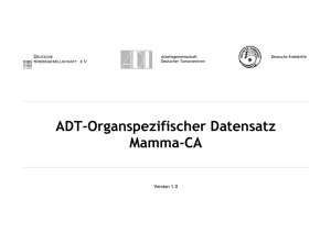 ADT-Organspezifischer Datensatz Mamma-CA
