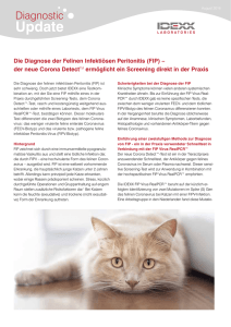 Die Diagnose der Felinen Infektiösen Peritonitis (FIP)