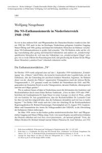 Neugebauer Die NS-Euthanasiemorde in Niederösterreich