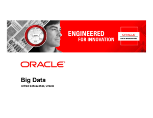 Big Data - Oracle Data Warehouse Community Seite