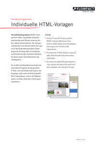 Individuelle HTML-Vorlagen