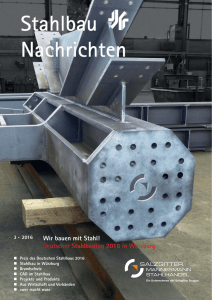 Stahlbau Nachrichten – Aktuelles Heft |