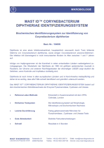 mast id™ corynebacterium diphtheriae identifizierungssystem