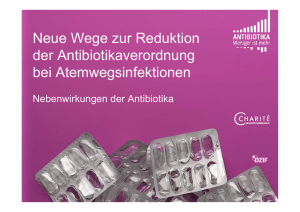 Nebenwirkungen der Antibiotika