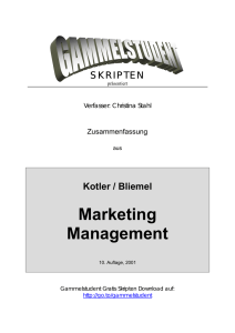 Marketing Zusammenfassung (deutsch) - AG-BWZ