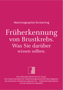 Früherkennung - Referenzzentrum Mammographie Münster