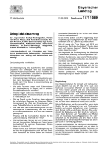 Drucksache 17/11589 - Bayerischer Landtag