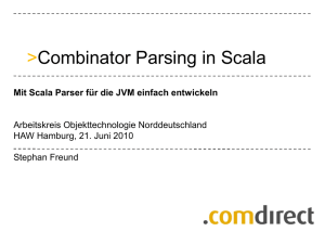 Combinator Parsing in Scala - Persönliche Webseiten der Informatik