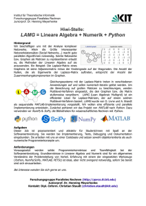 LAMG = Lineare Algebra + Numerik + Python