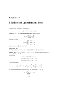 Likelihood-Quotienten Test