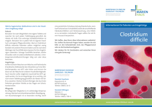 Flyer Hygiene Clostridium - Marienhaus Klinikum Saarlouis