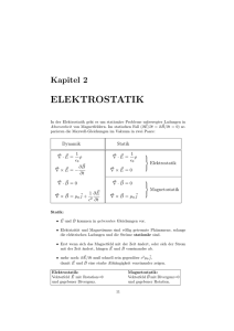 elektrostatik - Fakult at f ur Physik