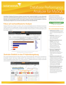 Database Performance Analyzer für MySQL
