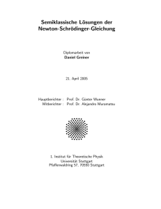 Semiklassische Lösungen der Newton-Schrödinger