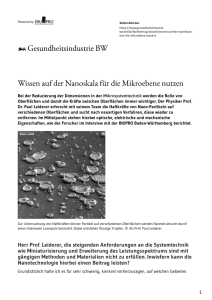Wissen auf der Nanoskala für die Mikroebene nutzen