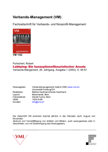 Verbands-Management (VM) - Verbandsmanagement Institut