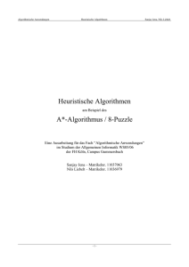 Heuristische Algorithmen A*-Algorithmus / 8