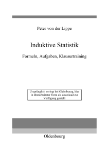 Induktive Statistik: Formeln, Aufgaben, Klausurtraining