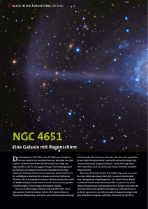 Eine Galaxie mit Regenschirm NGC 4651