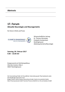 17. Forum - Elisabeth Krankenhaus Recklinghausen