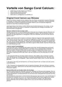 Vorteile von Sango Coral Calcium