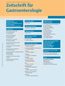 Zeitschrift für Gastroenterologie - Österreichische Gesellschaft für
