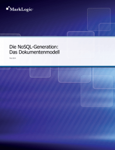 Die NoSQL-Generation: Das Dokumentenmodell