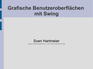 Grafische Benutzeroberflächen mit Swing (1)