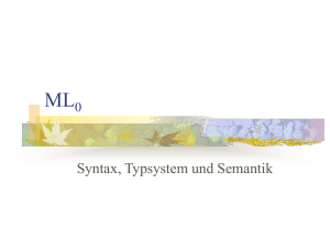 Denotationelle Semantik von ML0