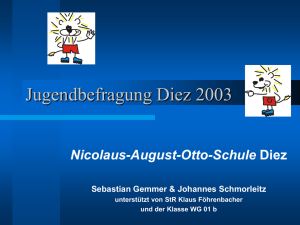 Jugendbefragung Diez 2003 - Nicolaus-August-Otto