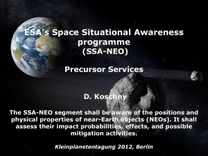 SSA Space Situational Awareness Programme